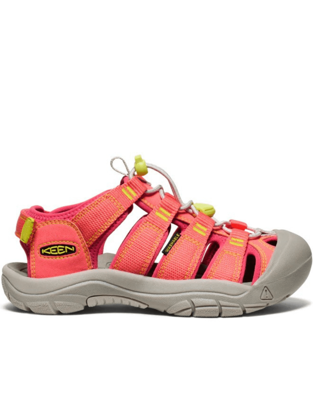 Sandali per bambino KEEN FOOTWEAR Newport Neo arancione con logo laterale goffrato - Rubino Kids
