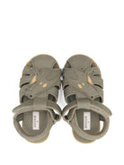 Sandali per neonato Donsje verde con applicazione rana - Rubino Kids