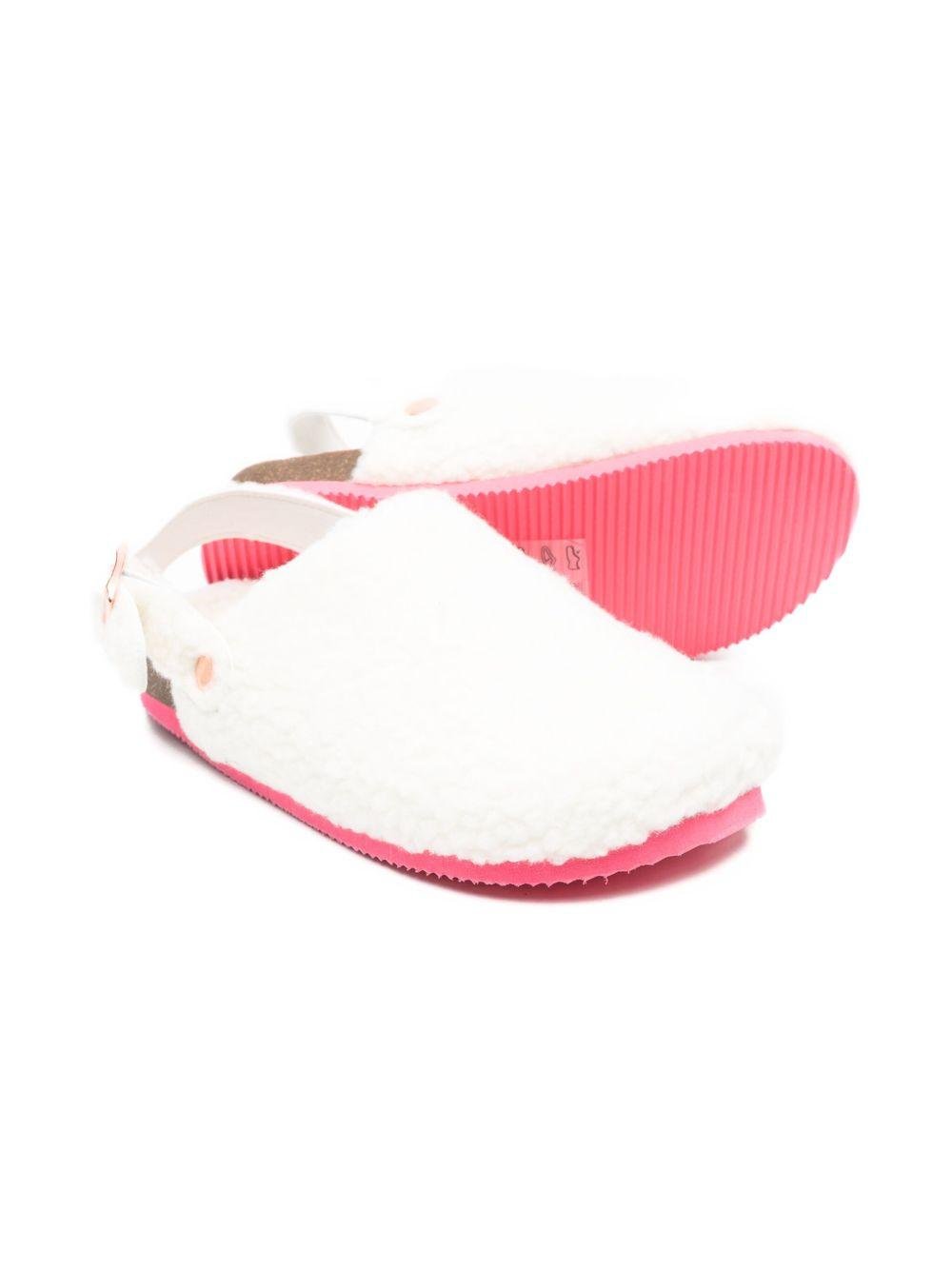 Sandali soffici per bambina Billieblush bianchi con cinturino posteriore - Rubino Kids