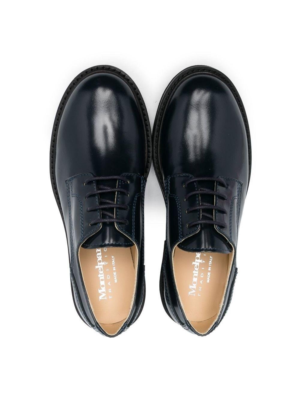 Scarpe elegantii per bambino Andrea Montelpare blu con chiusura con lacci - Rubino Kids