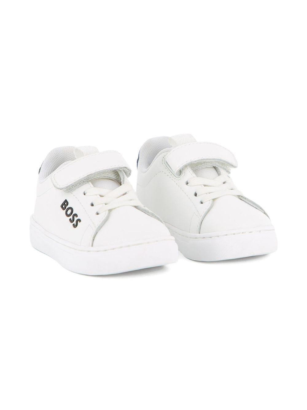 Scarpe per bambino Boss Kids bianche con strappo - Rubino Kids