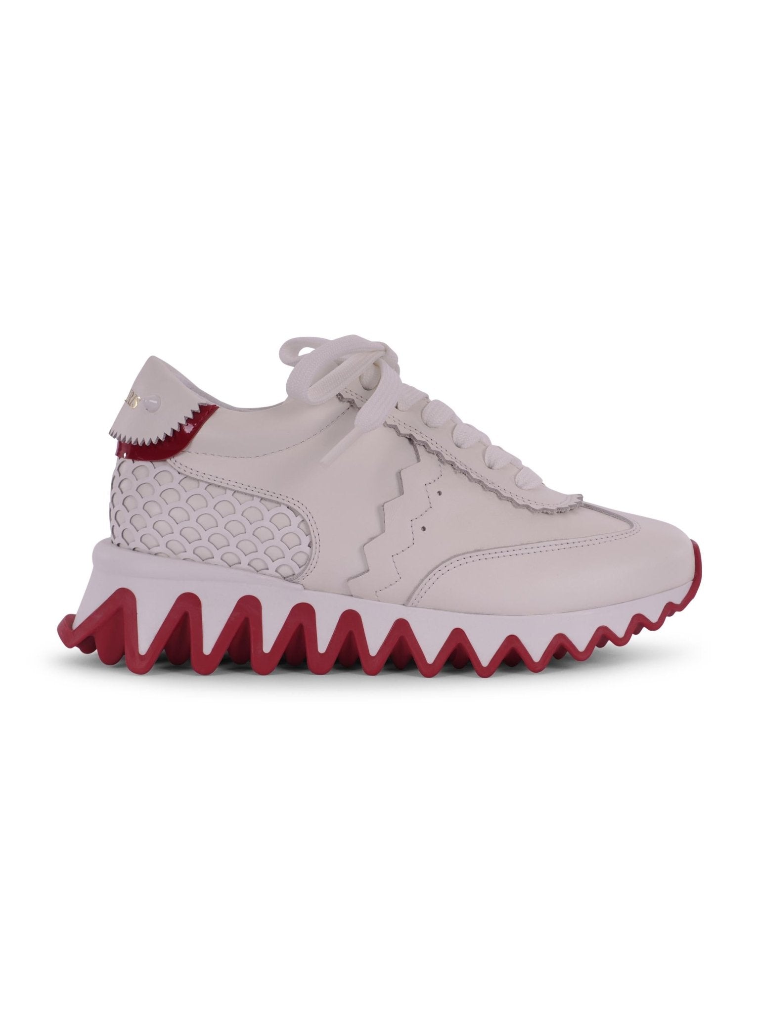 Scarpe per bambino Christian Loubutin Kids bianca con soletta rossa - Rubino Kids
