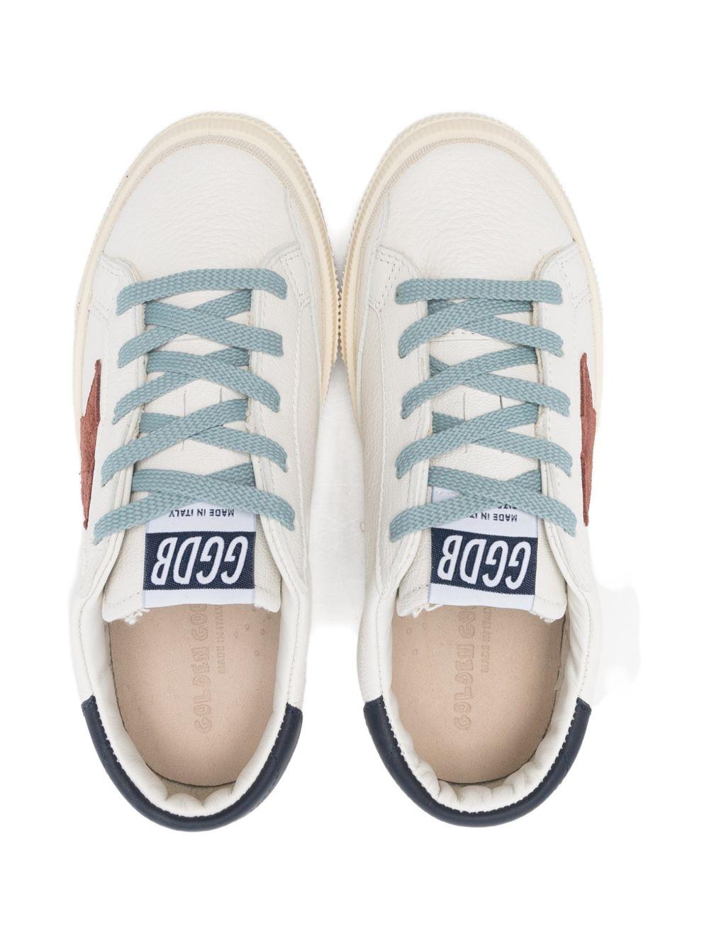 Scarpe per bambino Golden Goose Kids bianche con dettagli color oro - Rubino Kids