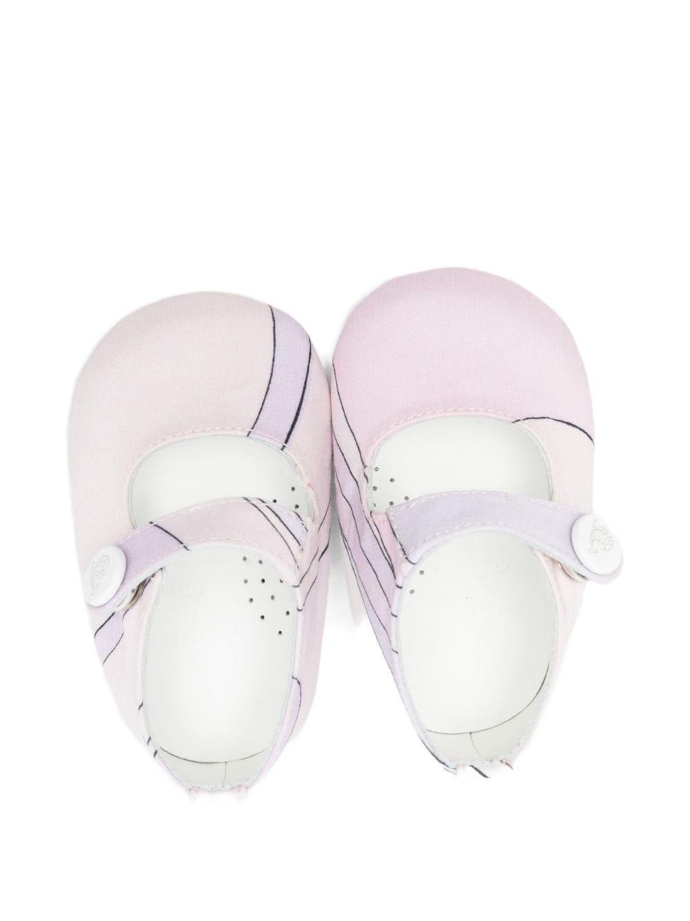Scarpe per neonata Emilio Pucci Junior rosa con cinturino - Rubino Kids
