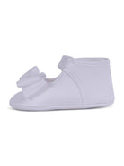 Scarpe per neonata Monnalisa bianche dettaglio con fiocco - Rubino Kids