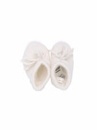 Scarpe primi passi per neonata Bonpoint bianco con fiocco - Rubino Kids
