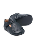 Scarpe primi passi per neonata Eli1957 blu con soletta in pelle con logo - Rubino Kids