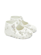 Scarpe primi passi per neonata Monnalisa bianche con paillettes - Rubino Kids