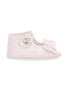 Scarpe primi passi per neonata Monnalisa rosa con dettaglio fiocco - Rubino Kids