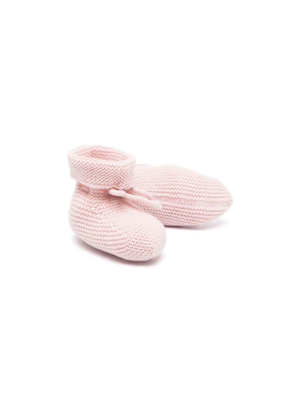 Scarpe primi passi per neonata Paz Rodriguez rosa con fiocco - Rubino Kids