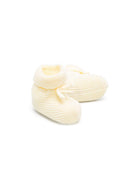 Scarpe primi passi per neonati Paz Rodriguez giallo lavorato a maglia - Rubino Kids