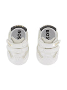 Scarpe primi passi per neonato Boss Kids bianco con motivo a pois - Rubino Kids