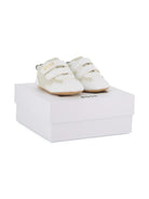 Scarpe primi passi per neonato Boss Kids bianco con motivo a pois - Rubino Kids