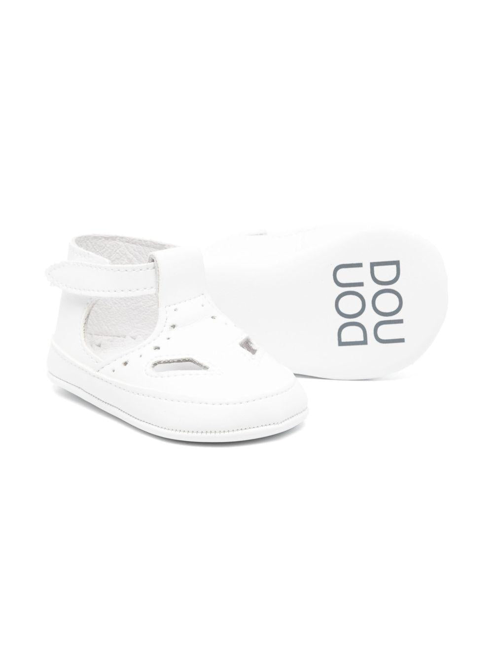 Scarpe primi passi per neonato Douuod Kids bianco in pelle - Rubino Kids