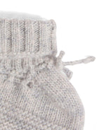 Scarpine per neonati Bonpoint grigio in maglia intrecciata - Rubino Kids