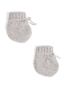 Scarpine per neonati Bonpoint grigio in maglia intrecciata - Rubino Kids