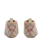 Scarpine primi passi per neonata Burberry Kids beige a quadri - Rubino Kids