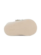 Scarpine primi passi per neonata Chloé Kids beige con ricamo con logo - Rubino Kids