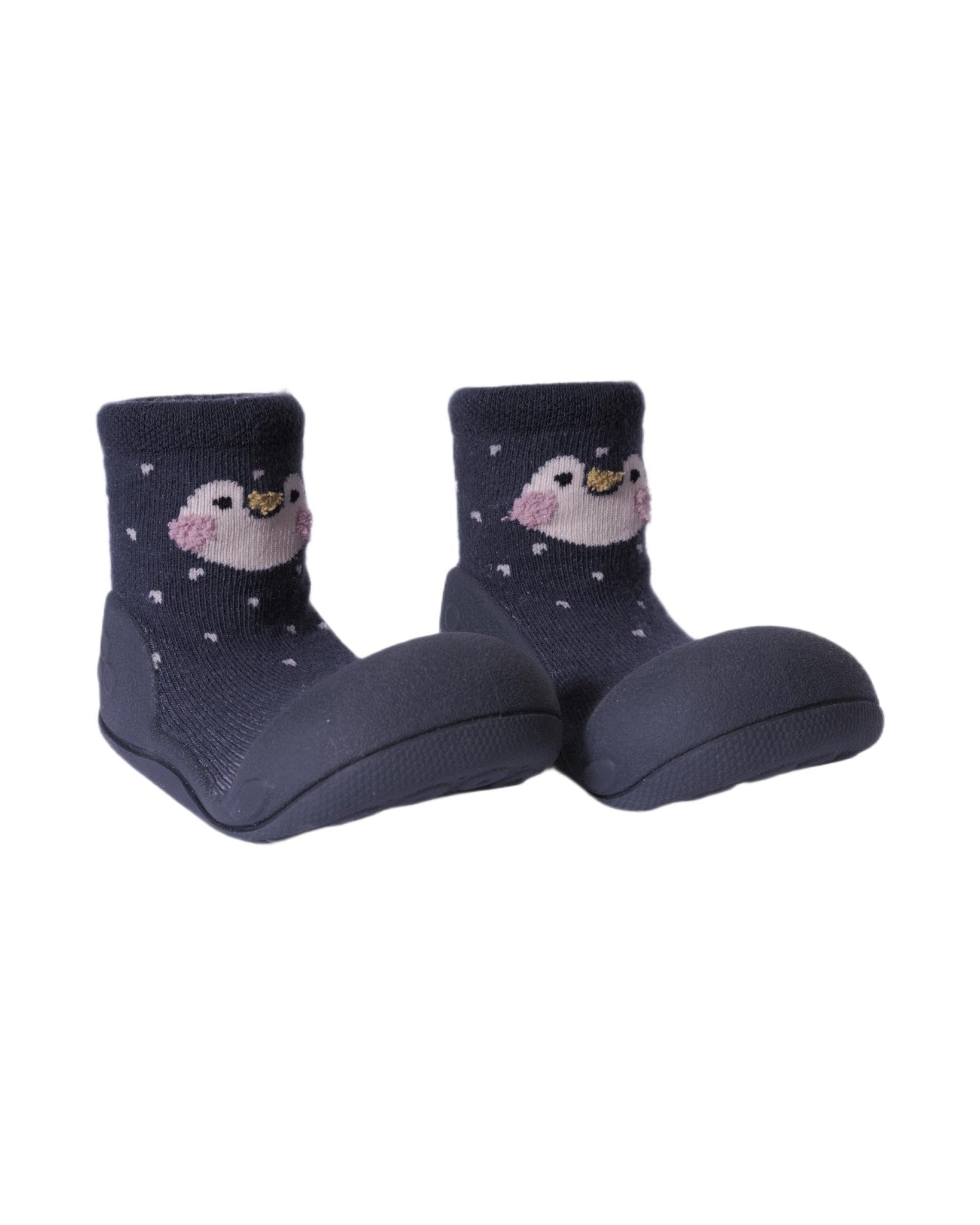 Scarpine primi passi per neonati Attipas blu con motivo pinguino - Rubino Kids