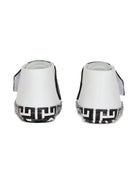 Scarpine primi passi per neonati Balmain Kids bianco e nere con cinturino con logo - Rubino Kids