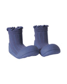 Scarpine primi passi Pom - Pom per neonati Attipas blu con tessuto a coste - Rubino Kids