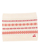 Sciarpa per bambina Bonpoint beige con motivo geometrico - Rubino Kids
