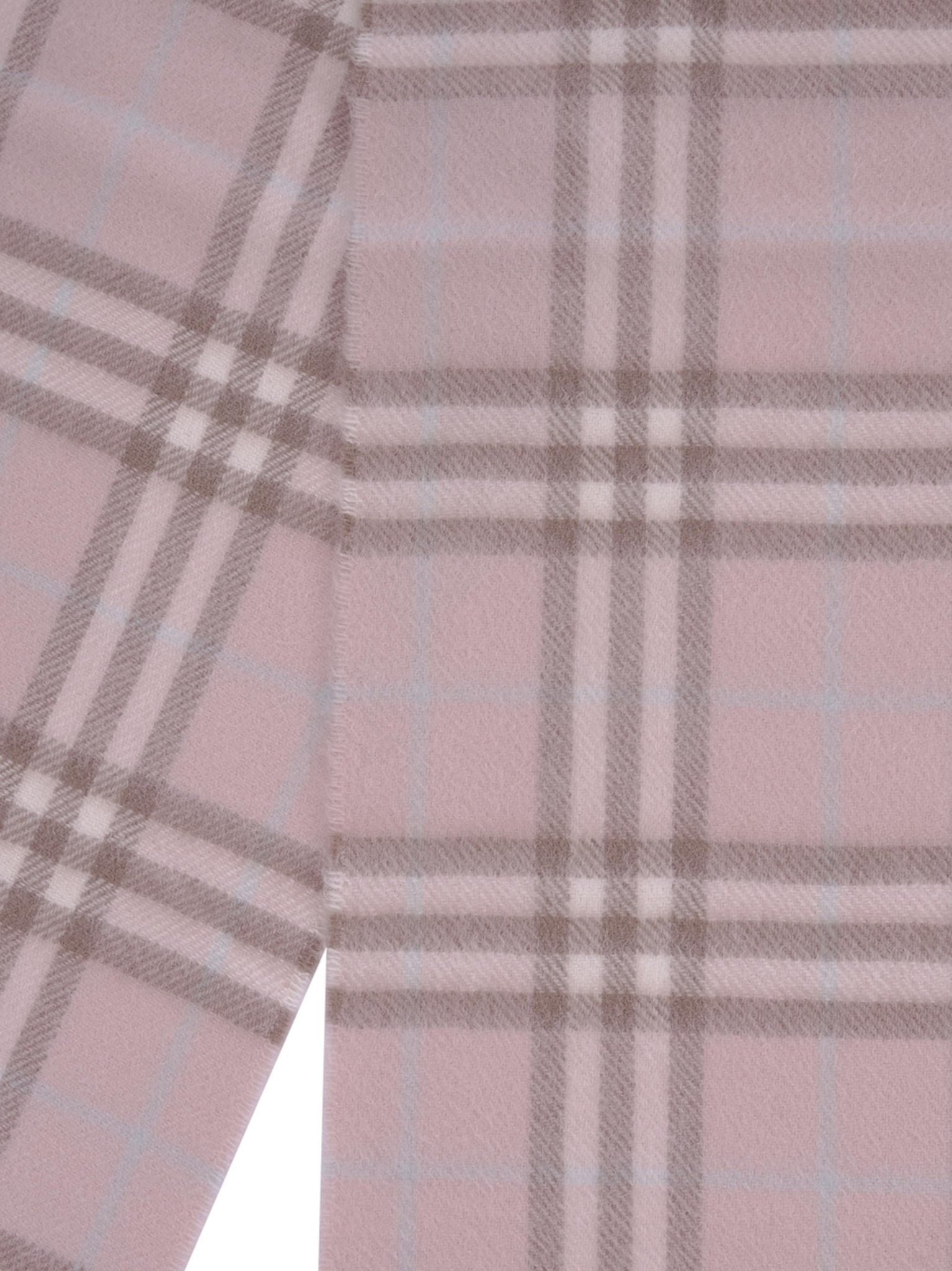 Sciarpa per bambina Burberry Kids rosa con frange - Rubino Kids