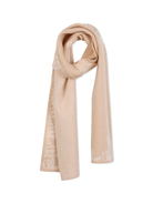 Sciarpa per bambina Chloé Kids beige con stampa logo - Rubino Kids