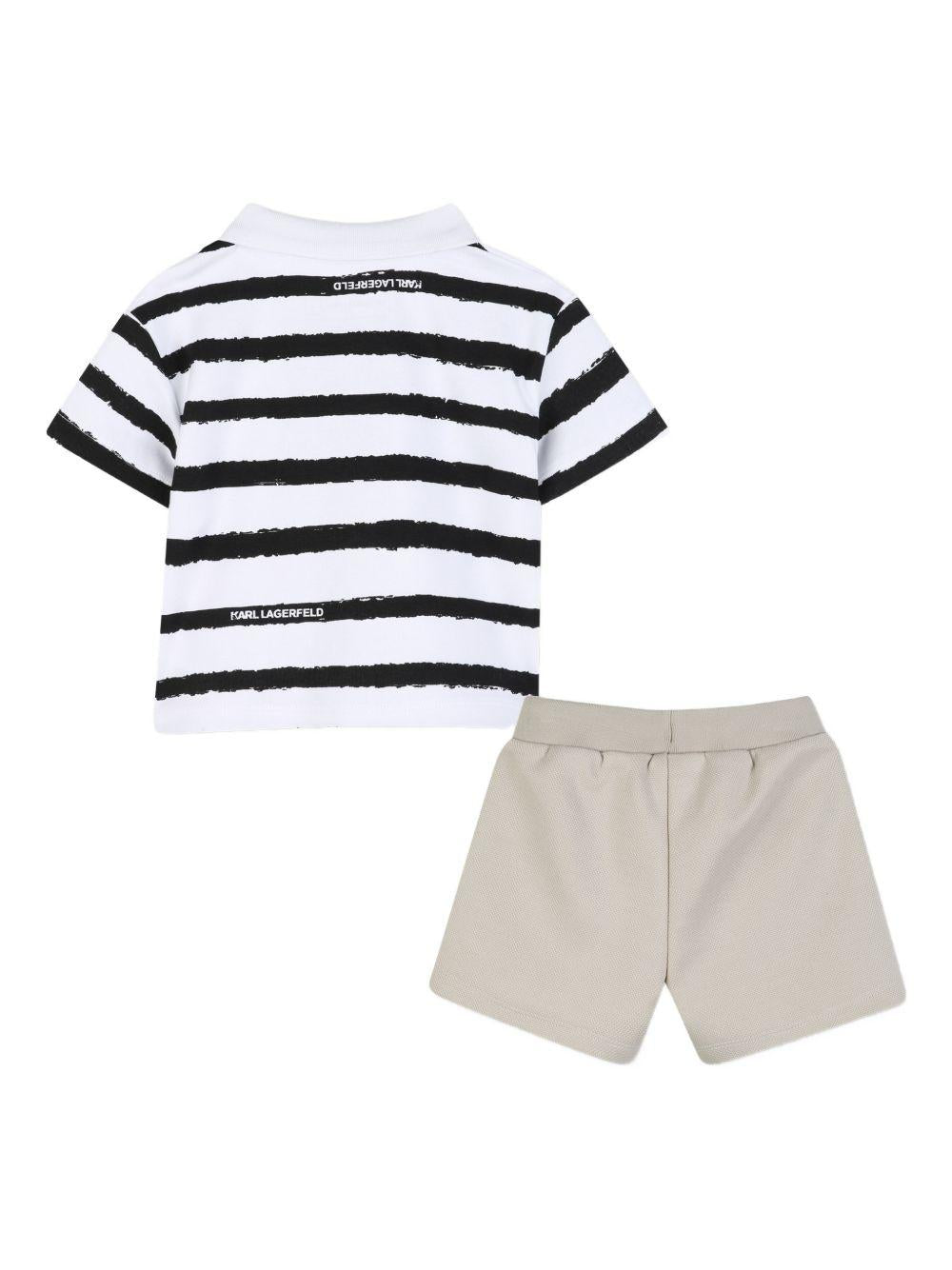 Set 2 pezzi per bambino Karl lagerfeld Kids con applicazione con logo - Rubino Kids