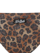 Set bikini per bambina MC2 Saint Barth Kids marrone con stampa leopardata - Rubino Kids