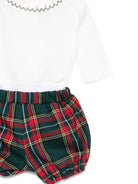 Set camicia e shorts per neonata La Stupenderia multicolore con motivo tartan - Rubino Kids