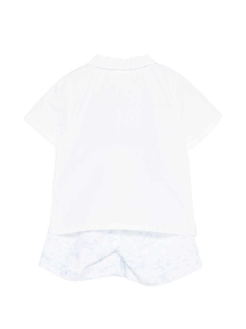 Set camicia e shorts per neonato Givenchy Kids multicolore con colletto - Rubino Kids