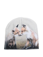 Set cappello e guanti per bambina Molo multicolore con stampa volpi - Rubino Kids