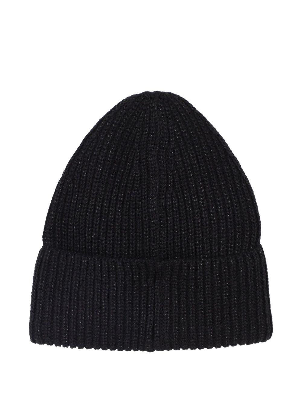 Set cappello e sciarpa per bambini Karl Lagerfeld neri con motivo con gatto - Rubino Kids