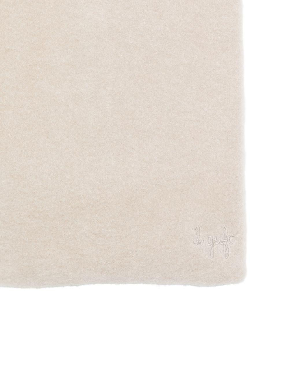 Set cappello e sciarpa per neonato Il Gufo beige con dettaglio orecchie - Rubino Kids