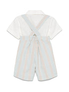 Set con shorts per neonato La Stupenderia bianco a righe - Rubino Kids