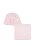 Set coperta e berretto Givenchy Kids rosa con stampa grafica all - over - Rubino Kids