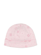 Set coperta e berretto Givenchy Kids rosa con stampa grafica all - over - Rubino Kids