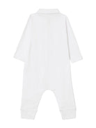 Set di 3 con tutina, bavaglino e berretto Burberry Kids bianco a quadri - Rubino Kids