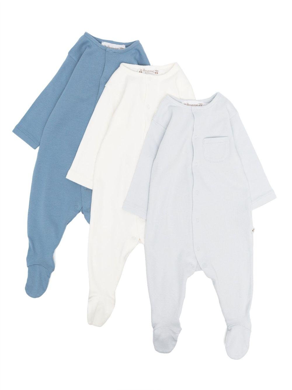 Set di 3 pigiama Cosima per neonato Bonpoint multicolore con chiusura frontale - Rubino Kids