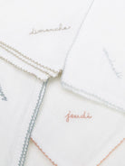 Set di 7 coperte per neonato Bonpoint bianco con dettagli ricamati - Rubino Kids