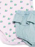 Set di body per neonata Bobo Choses Lucky Fish (set di tre) rosa con calzini - Rubino Kids