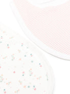 Set di due bavaglini per neonati Petit Bateau multicolore con scollo rotondo - Rubino Kids