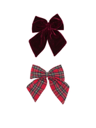 Set di due fermagli per capelli per bambina MIMI & LULA rossi con chiusura a clip - Rubino Kids