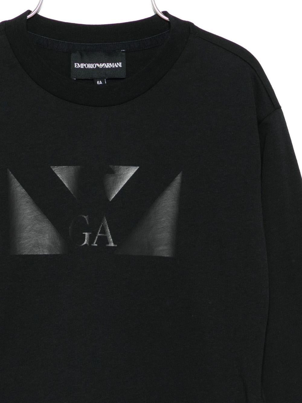 Set di due t-shirt per bambino Emporio Armani Kids multicolore con logo sul davanti - Rubino Kids