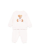 Set di maglia e pantaloni per neonata Polo Ralph Lauren Kids rosa con stampa grafica Teddy - Rubino Kids