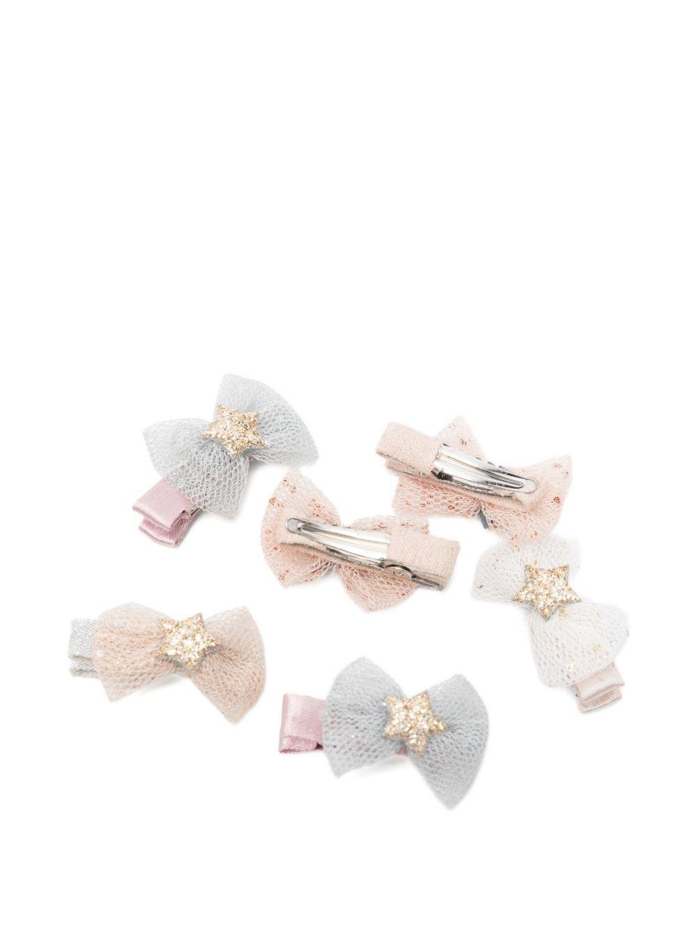 Set di otto fermagli per capelli per bambina MIMI & LULA multicolore con dettaglio stella - Rubino Kids