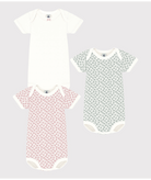 Set di tre body per neonati Petit Bateau multicolore con maniche corte - Rubino Kids