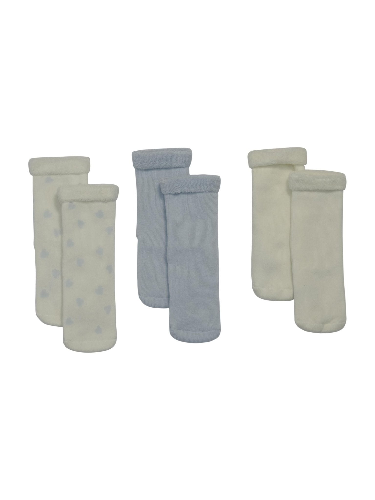 Set di tre calzini per neonati Petit Bateau multicolor con iconico logo - Rubino Kids