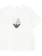 Set di tre magliette per neonato Emporio Armani Kids multicolore con logo - Rubino Kids